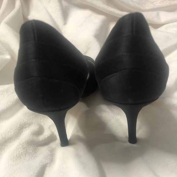 Tahari Satin Open Toe Pumps size 5.5 - Picture 4 of 4